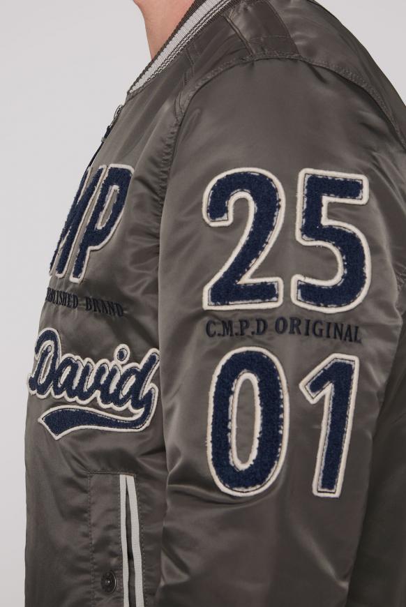 College-Blouson mit Frottee-Logo