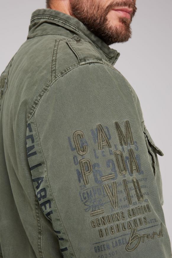 Fieldjacket mit Logo-Tapes an den Armen