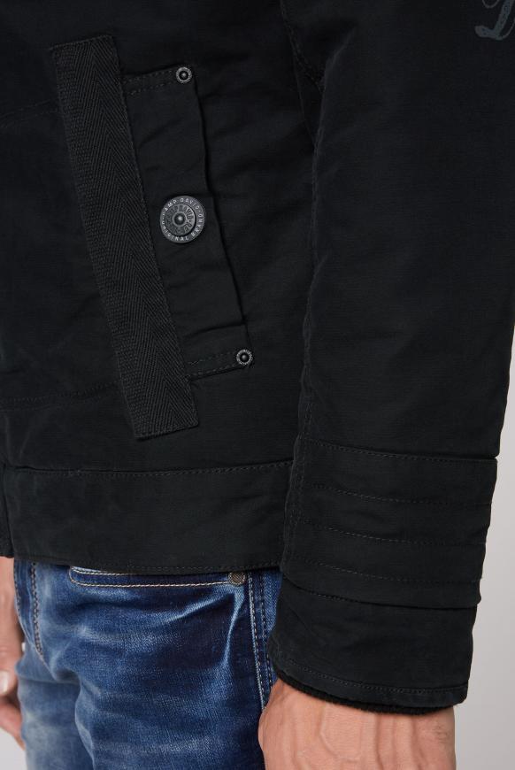Fieldjacket wattiert mit Ärmel-Artwork