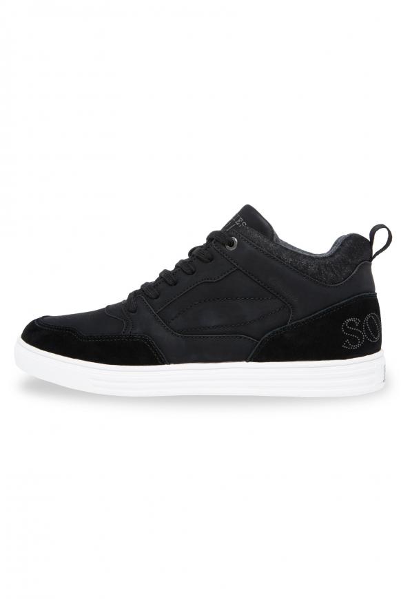 High Top Sneaker mit Logo und Glitzer-Details