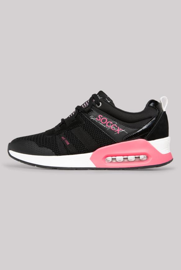 Keil-Sneaker im Strick-Design