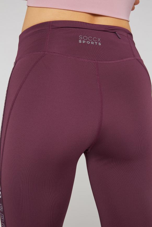 Sport Leggings mit Logo-Tape an den Seiten