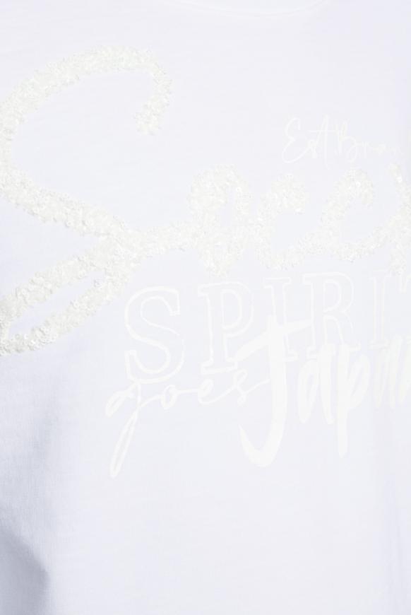Sweatshirt mit 3/4-Arm und Pailletten-Logo