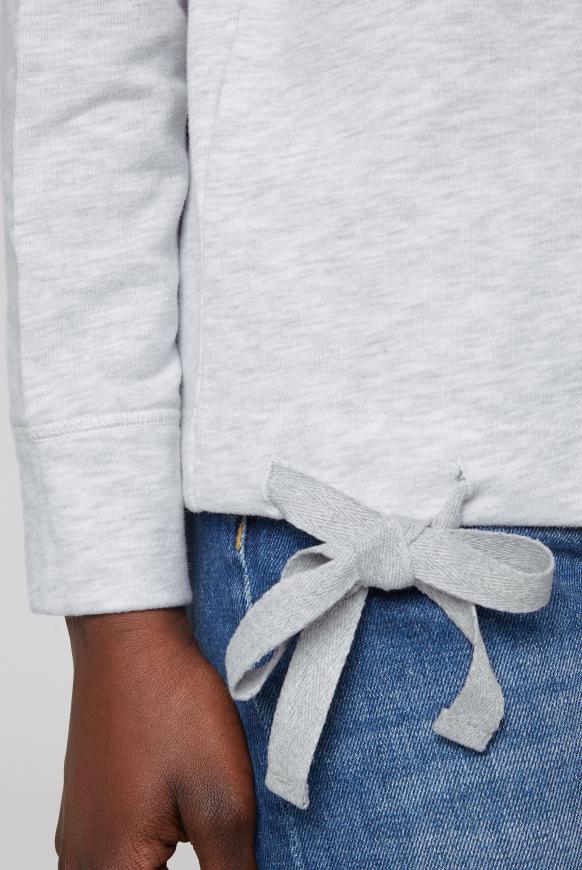 Sweatshirt mit Bindebandsaum