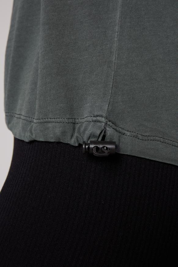 T-Shirt mit verstellbarem Gummizugsaum