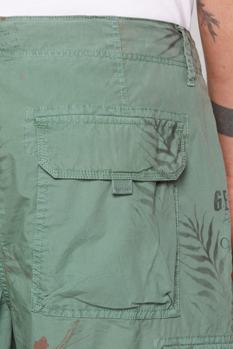 Cargo Shorts mit All Over Print