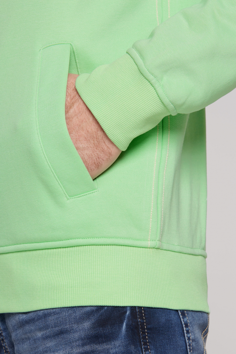 Kapuzensweatjacke mit Logo-Applikationen
