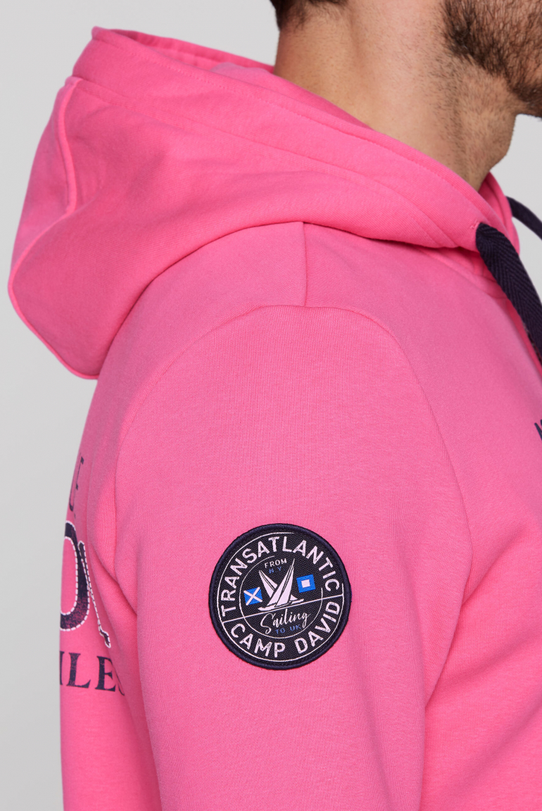 Kapuzensweatjacke mit Puffprints