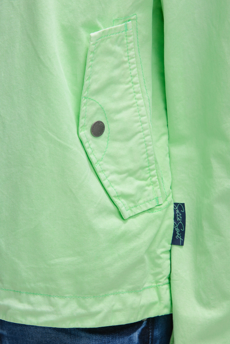 Kurzjacke mit Kapuze und Kordelzug im Saum