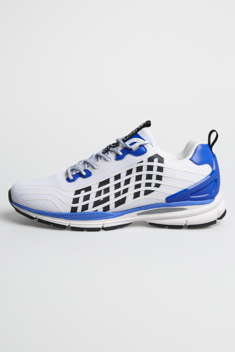 Leichter Sneaker im Knit-Design mit Rubber Artwork