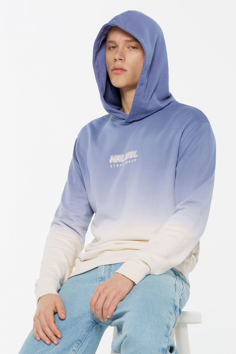 MON-TEL Hoodie Dip Dyed printed