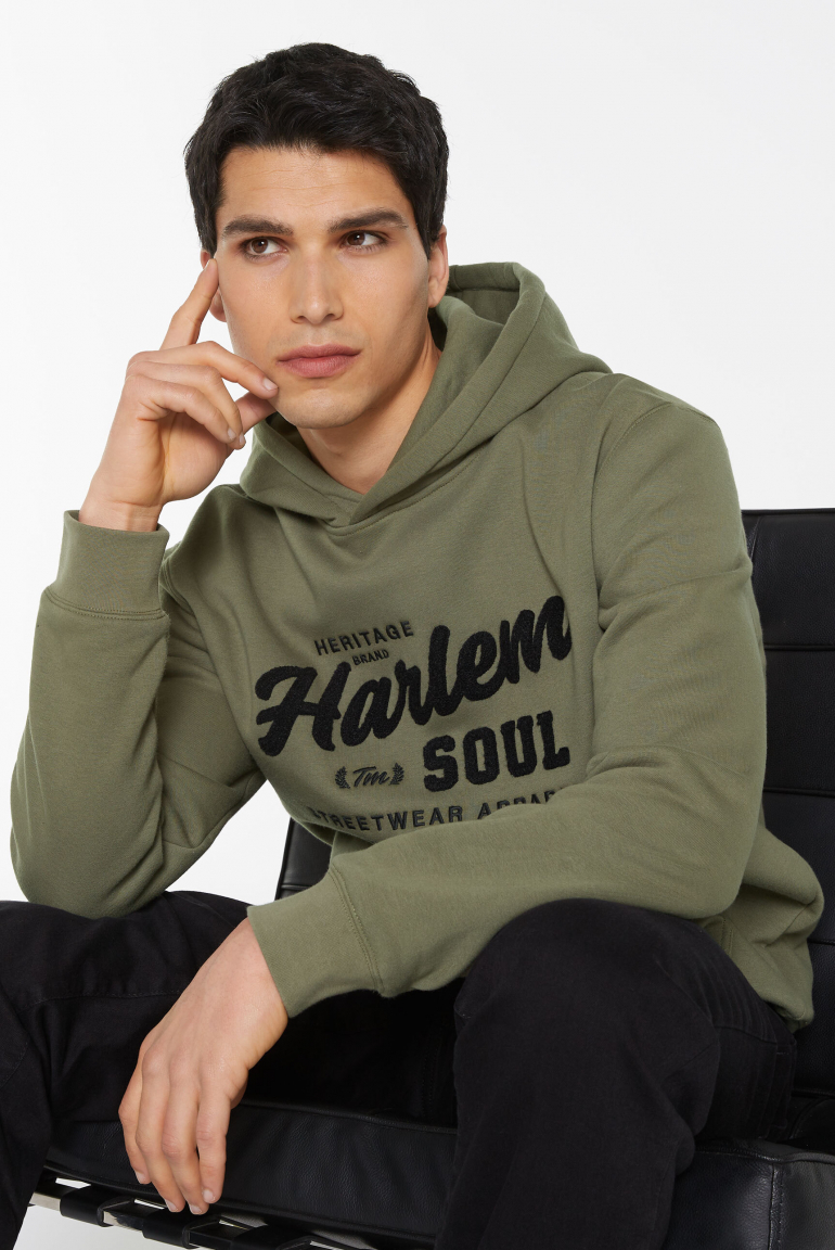 MON-TEL Hoodie mit Frottee-Logo