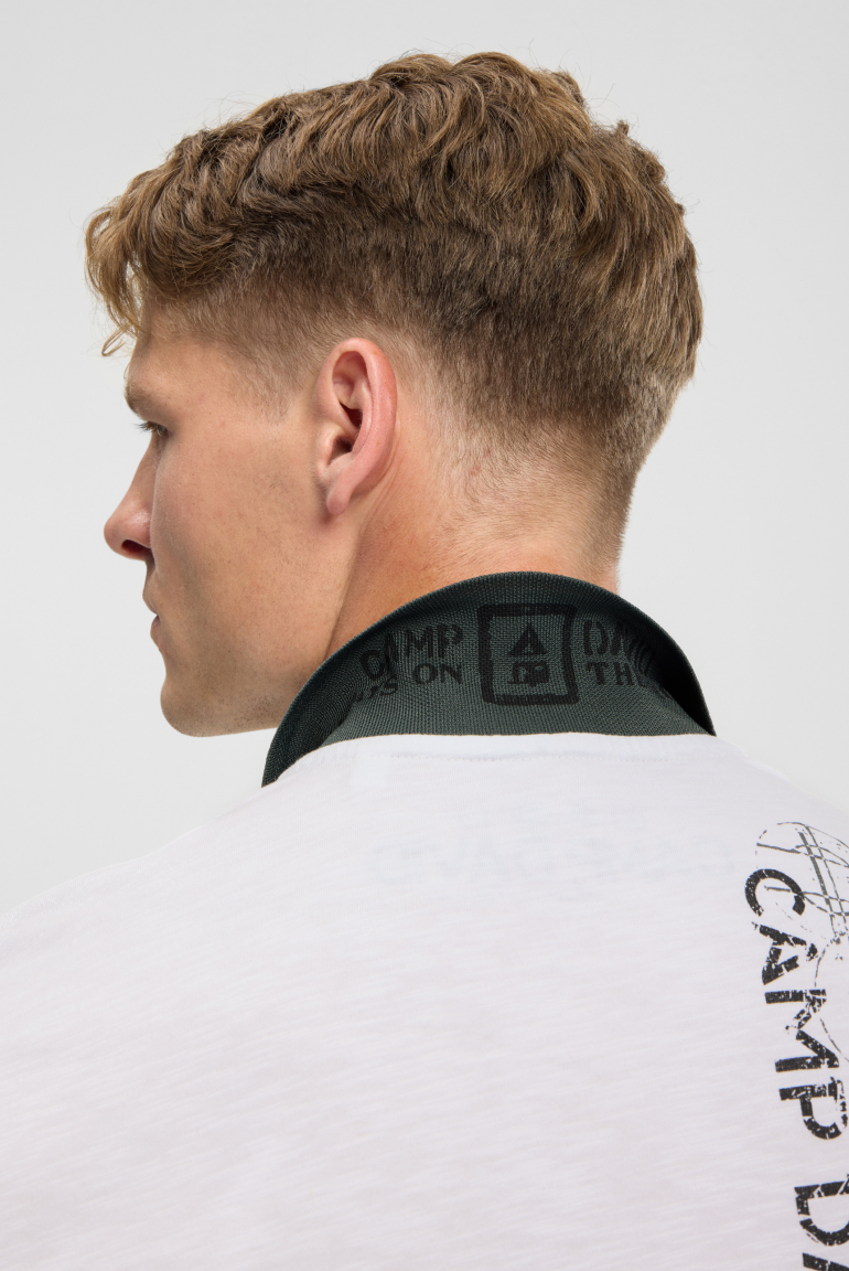 Poloshirt mit Vintage Prints