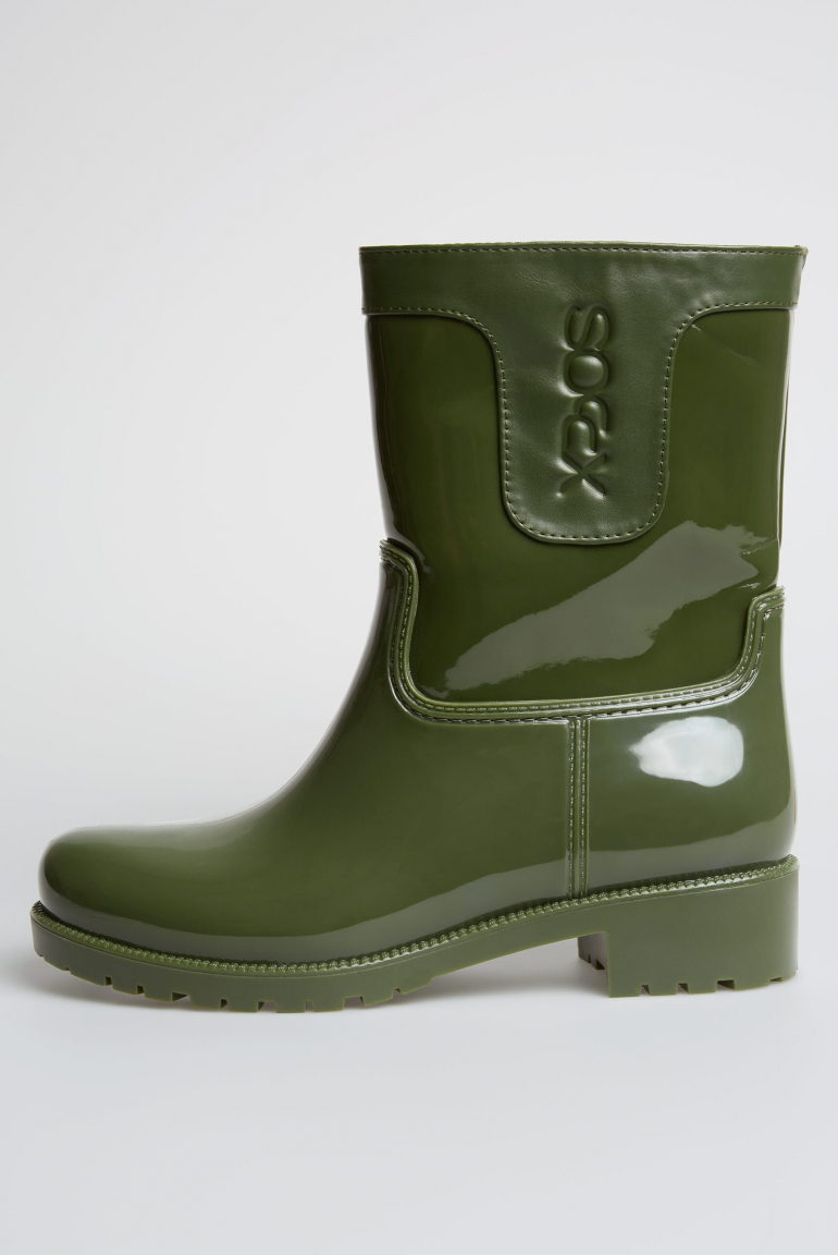 Regenstiefel mit Logo-Prägung