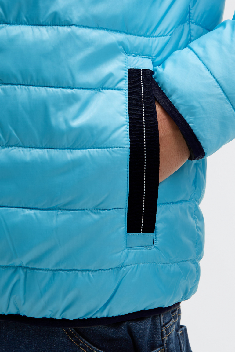 Steppjacke mit Logo Prints