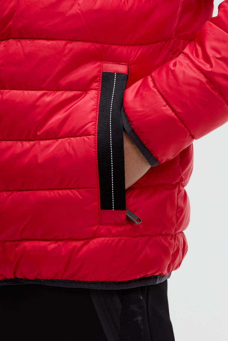 Steppjacke mit Logo Prints