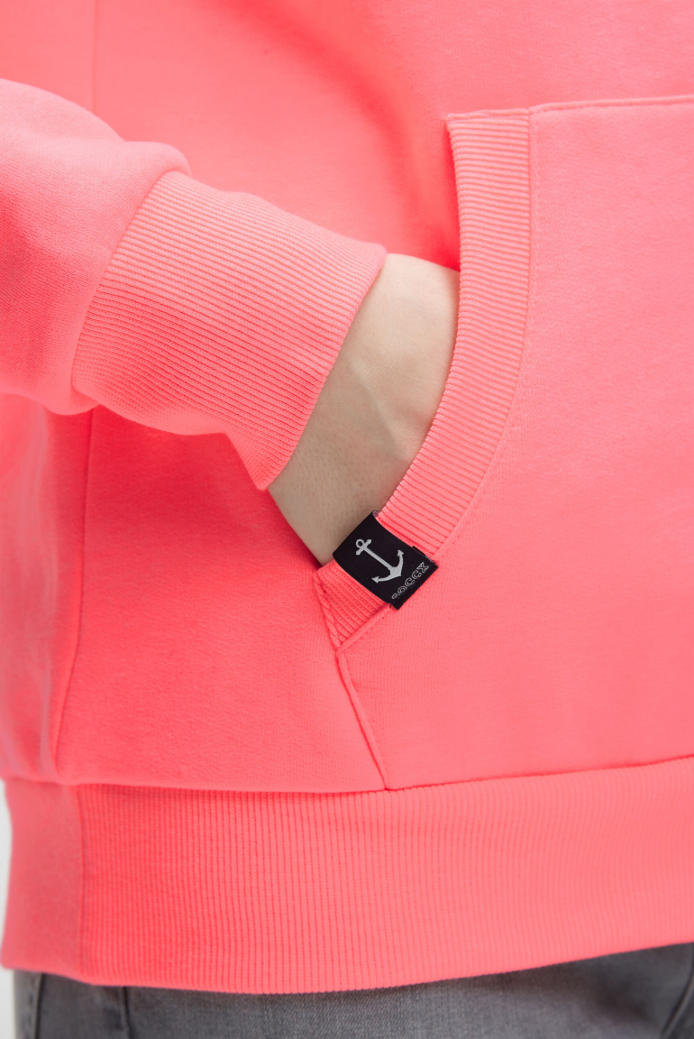 Sweatjacke mit hohem Kragen