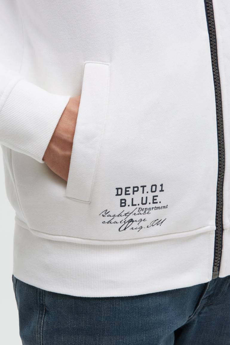 Sweatjacke mit Kapuze und Artworks