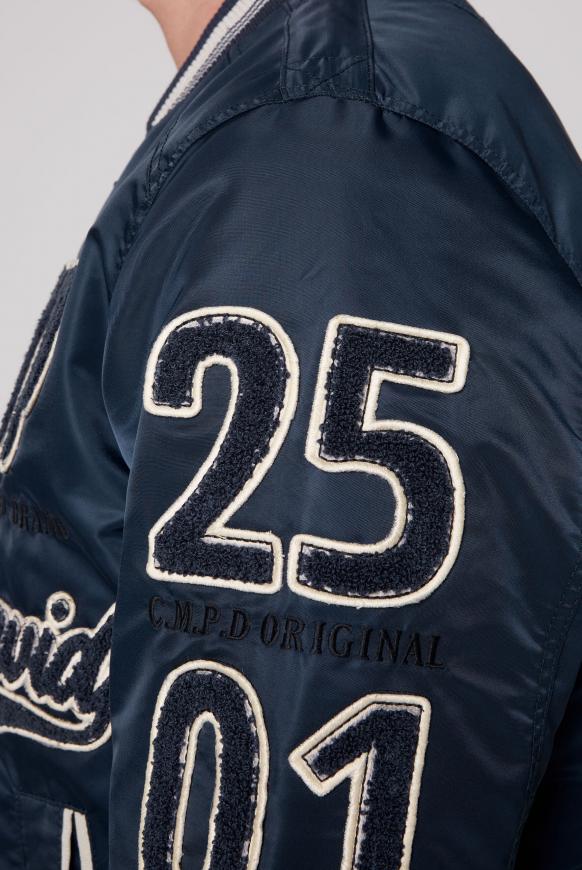 College-Blouson mit Frottee-Logo