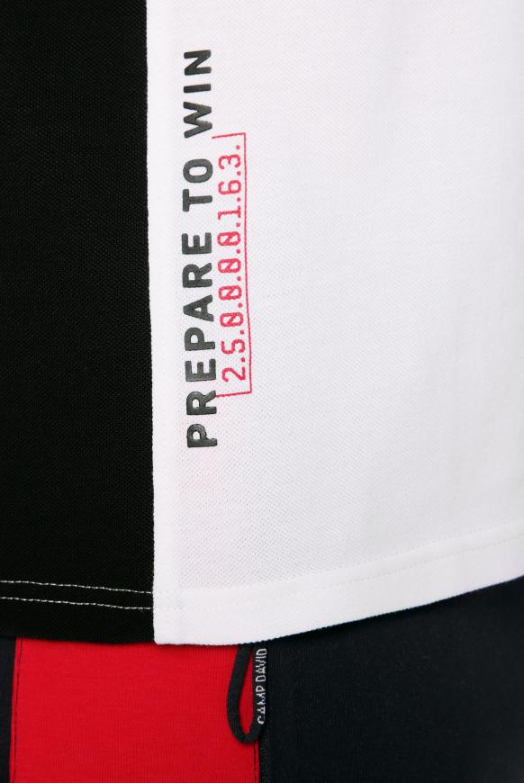 Pikee-Polo mit Colour-Blocking