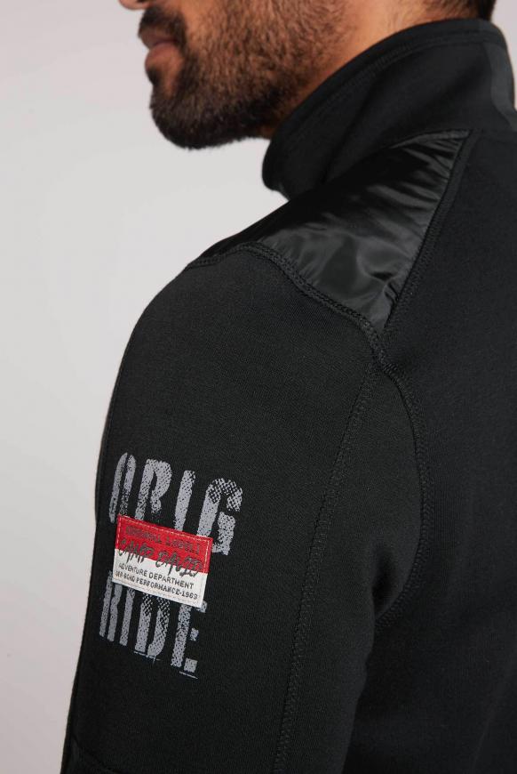 Sweatjacke mit Schulter-Patches und Artworks