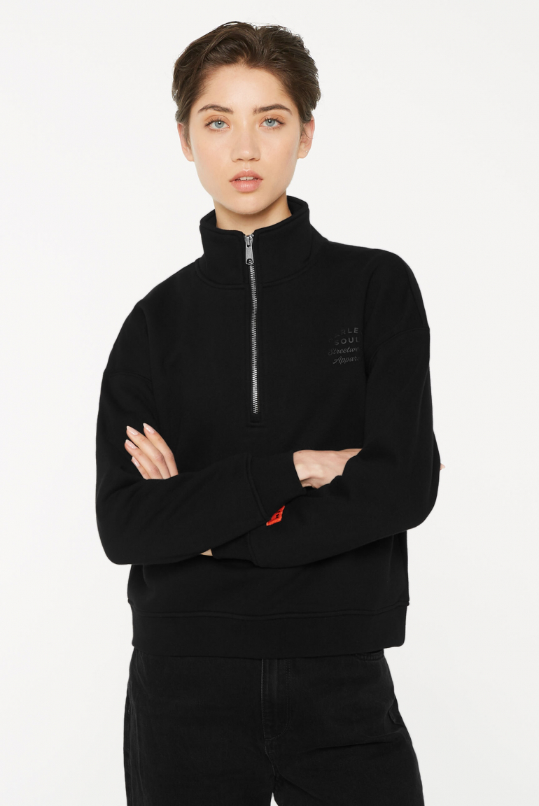 KAY-LA Troyer-Sweatshirt mit Back-Print