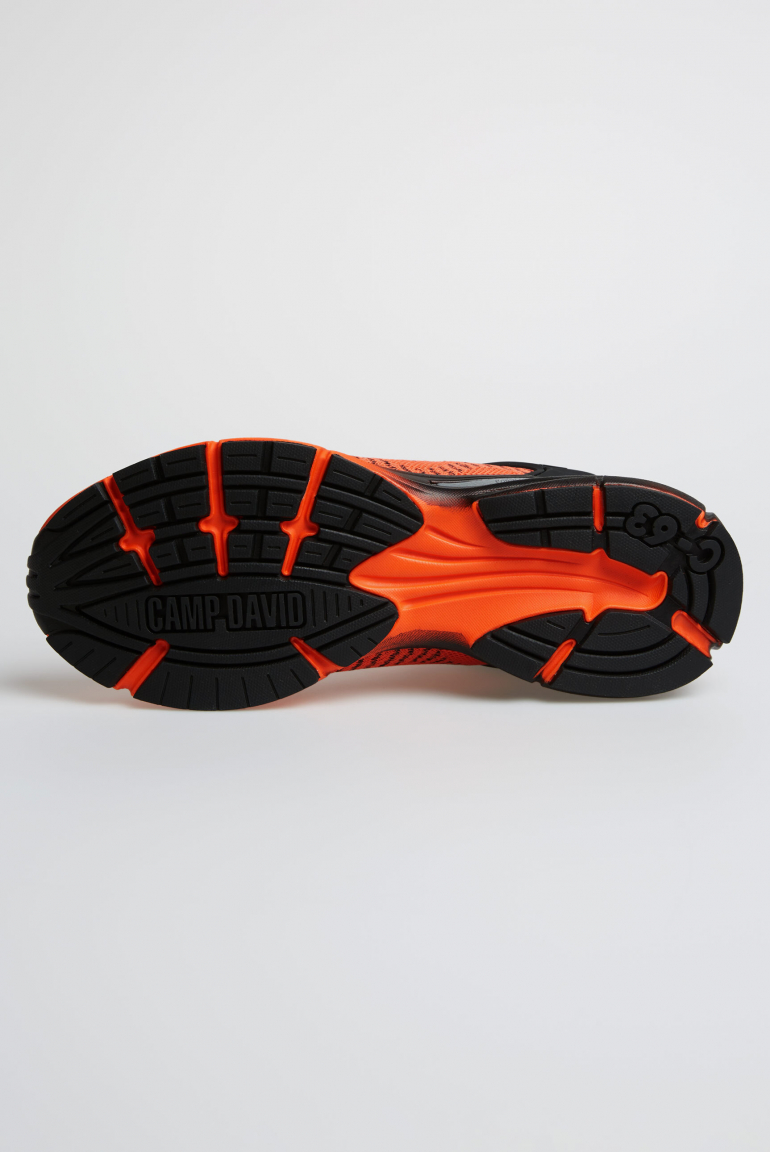 Leichter Sneaker im Knit-Design mit Logo Artwork