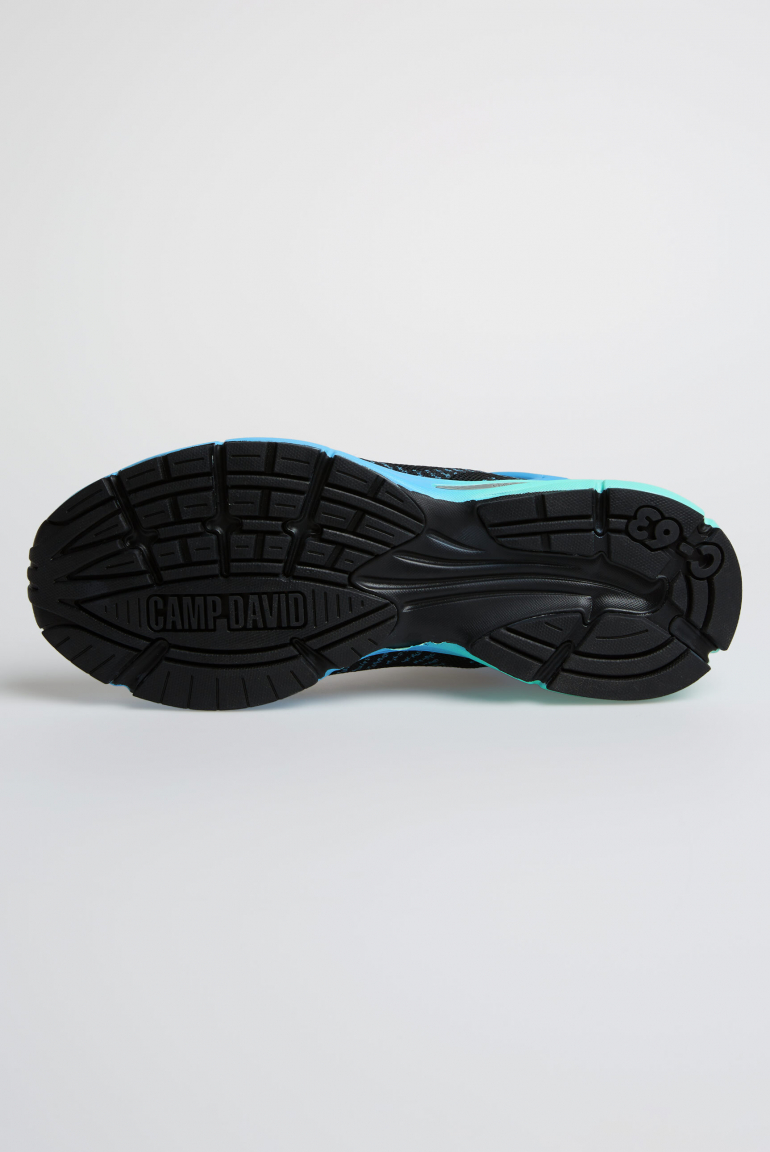 Leichter Sneaker im Knit-Design mit Logo Artwork
