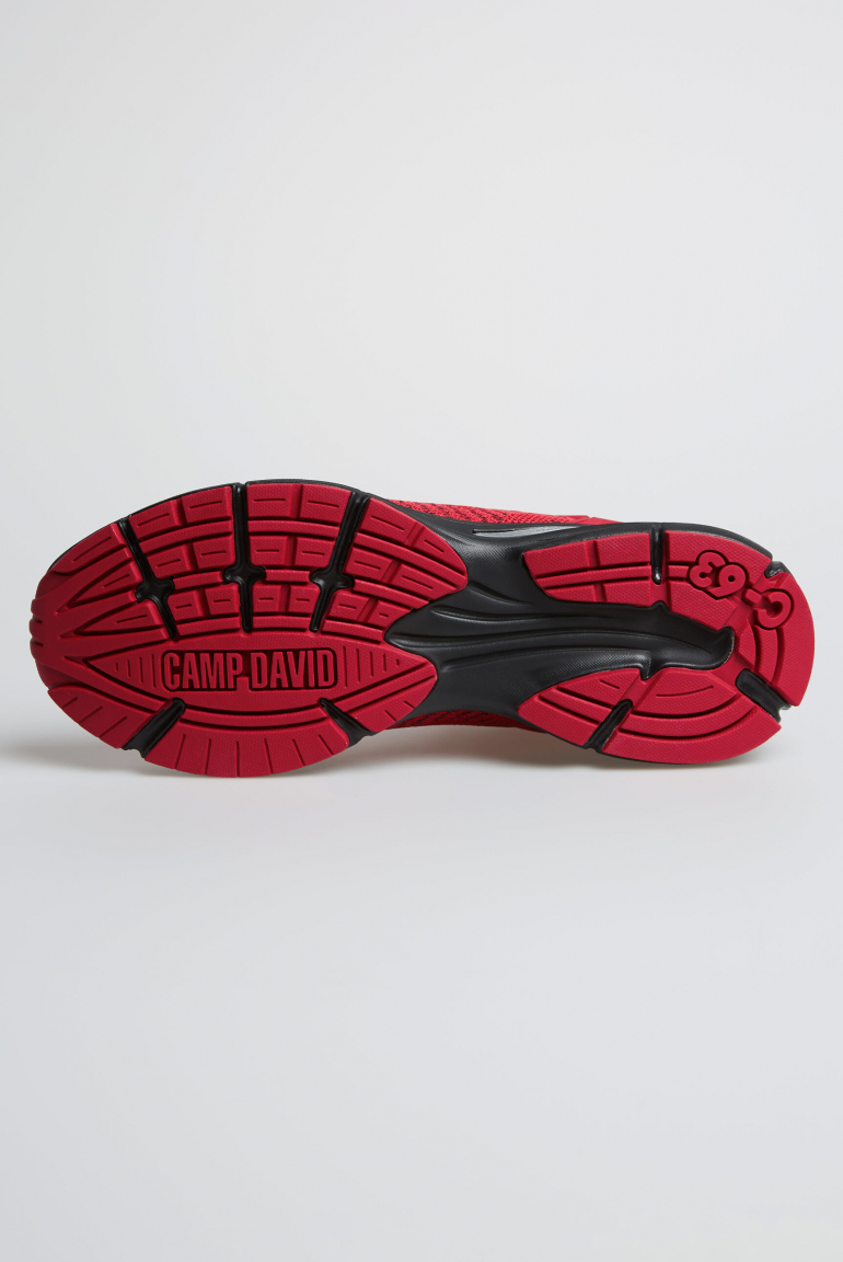 Leichter Sneaker im Knit-Design mit Logo Artwork