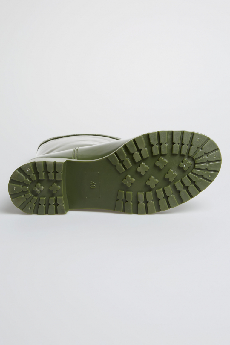 Regenstiefel mit Logo-Prägung