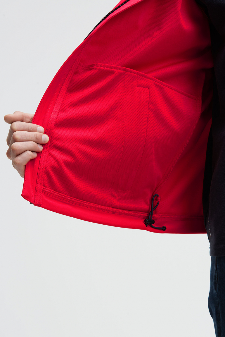 Softshelljacke mit Patch und Print