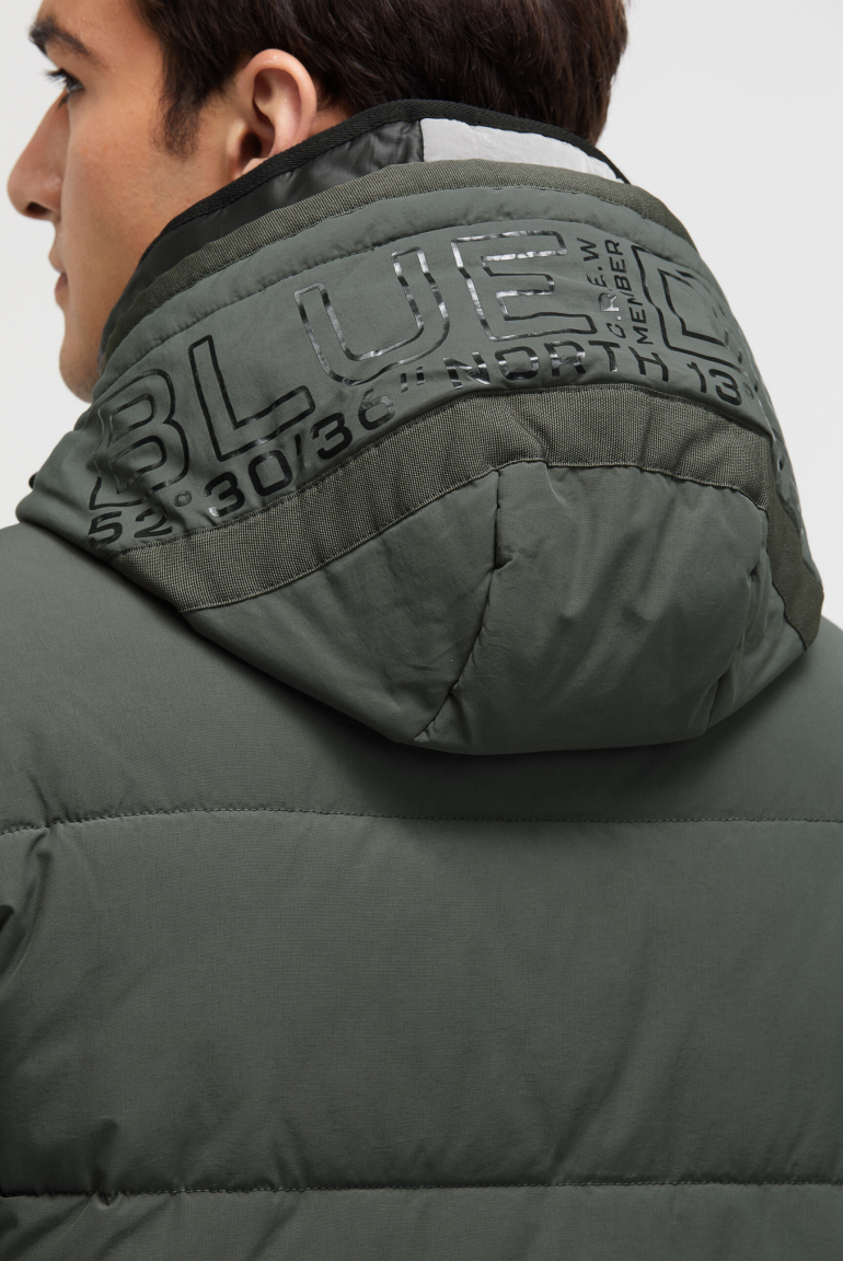 Stepp-Parka mit Kapuzen-Layering