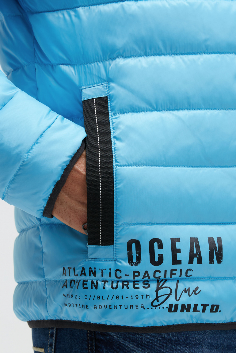 Steppjacke mit Logo Prints