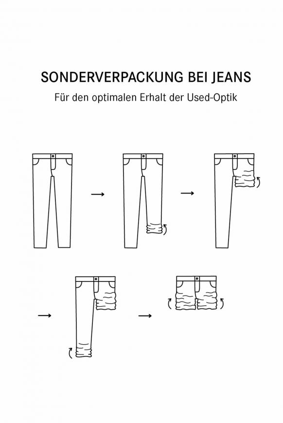 Jeans CO:LE mit Used-Optik und Boot Cut