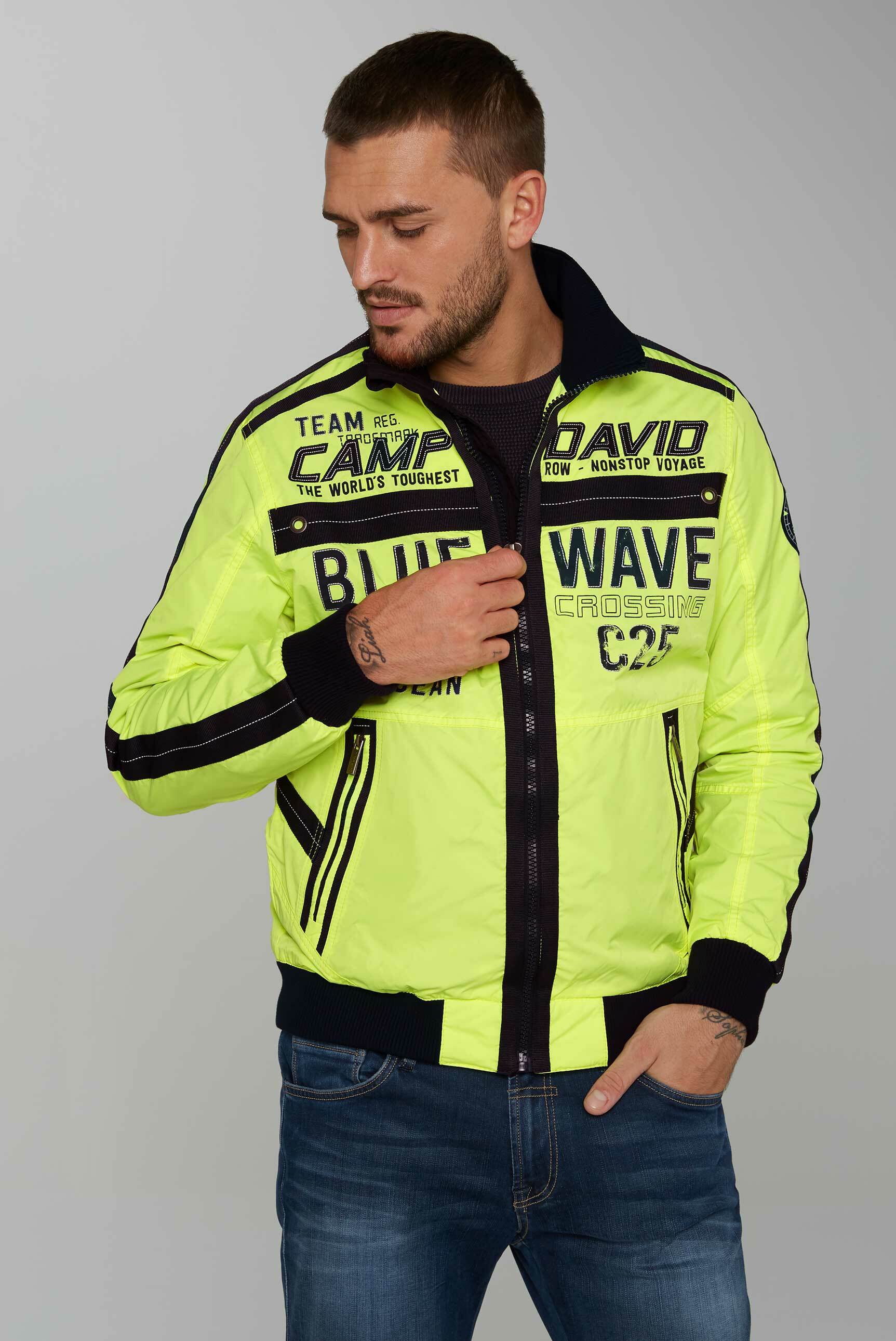 CAMP DAVID & SOCCX | Leichter Blouson mit Tapes und Artworks CAMP DAVID & SOCCX | Leichter Blouson mit Tapes und Artworks