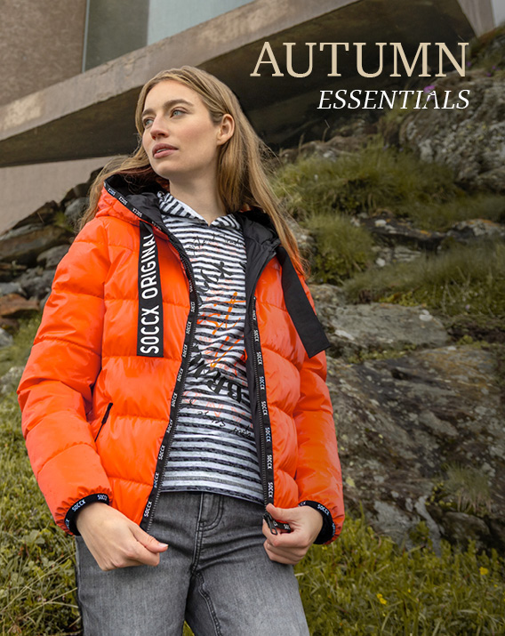 Model trägt Steppjacke