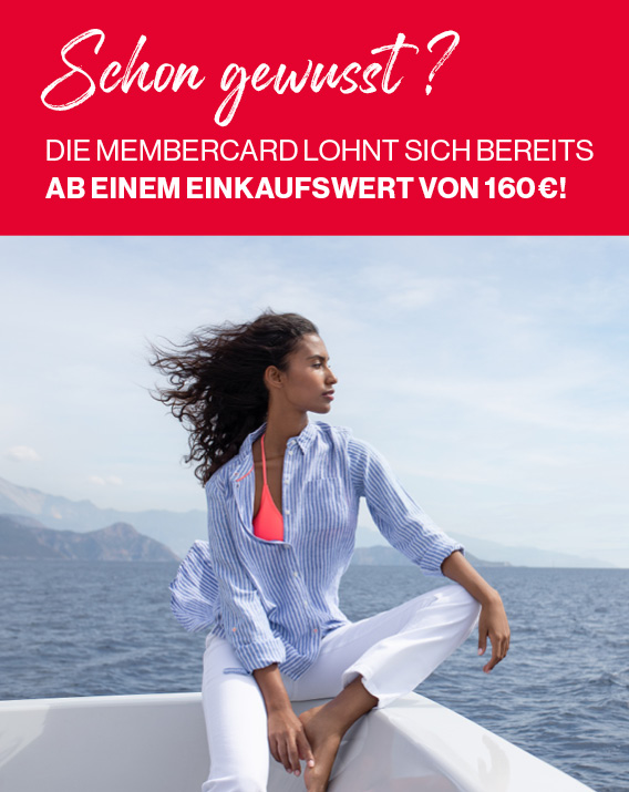 Membercard lohnt sich bereits ab einem Einkaufswert von 160€