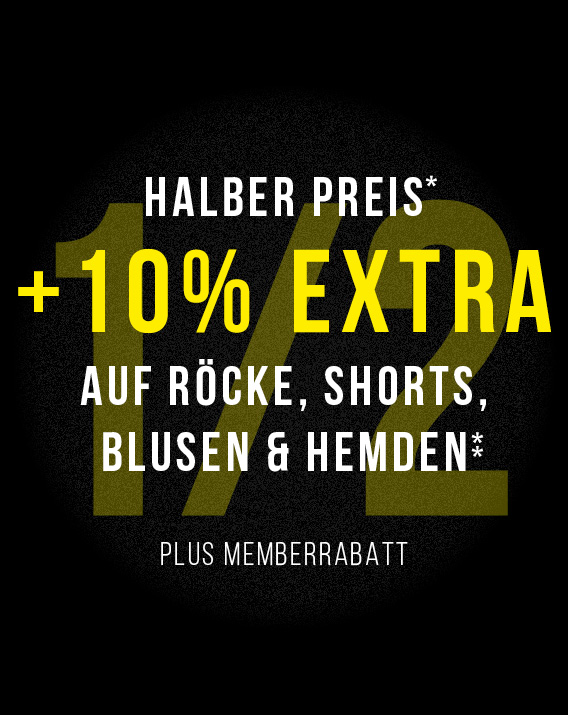 1/2 Preis Sale