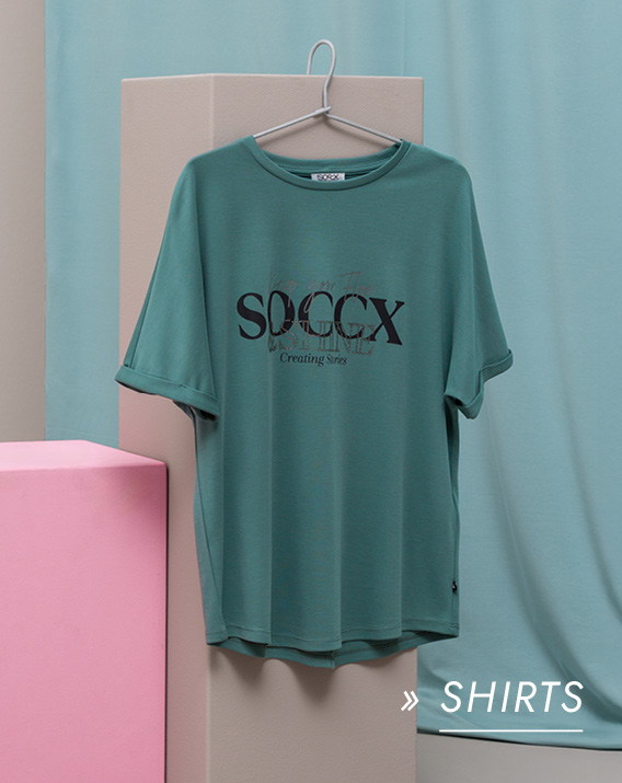 T-Shirt mit Print türkis