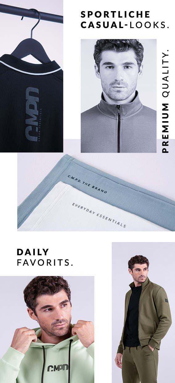 Model trägt Sweat