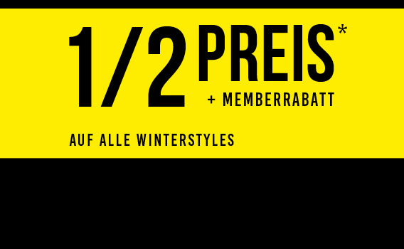1/2 Preis Sale