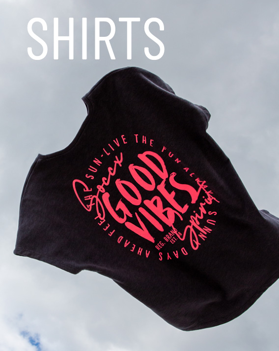 Schwarzes Shirt mit pinkem Print 